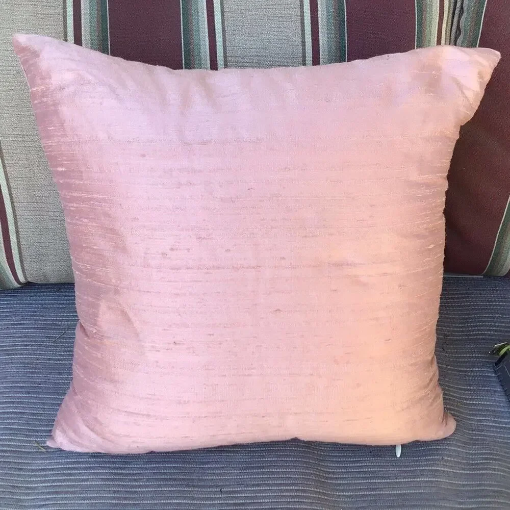Small Silk Pillow Pink Home Is Where Your Mom Is Sweet Gift